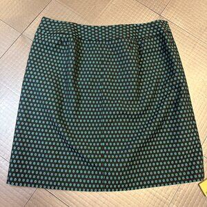 LOFT WOMENS SKIRT NEW TEAL AND BLACK 6 PETITE